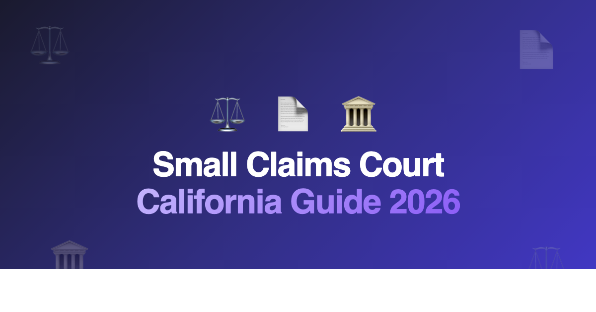 California Small Claims Court Guide 2026 | Filing, Fees &amp; Limits | Terms.Law